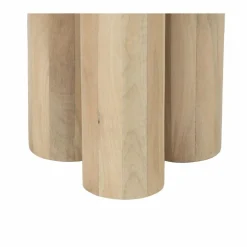 Bois & Chiffons Tables^Table d'appoint ronde pour canapé Mango Barloo Beige - 43x41x51 cm
