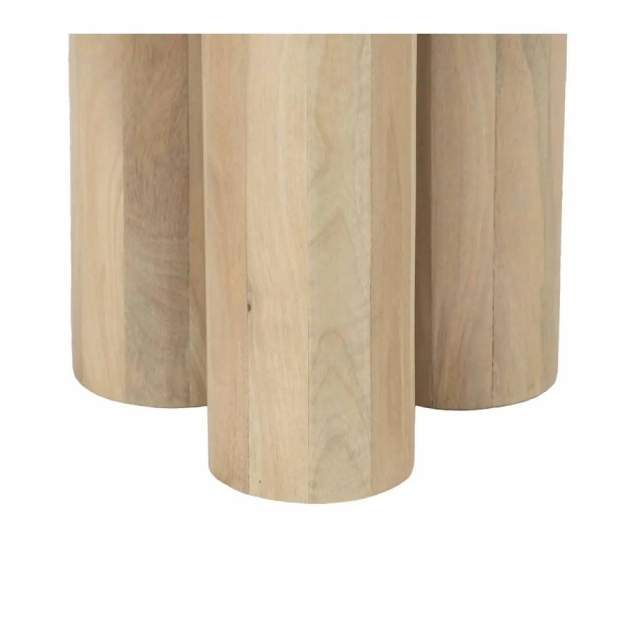 Bois & Chiffons Tables^Table d'appoint ronde pour canapé Mango Barloo Beige - 43x41x51 cm