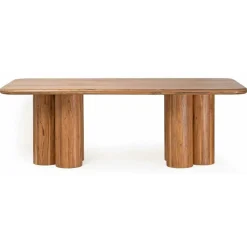 Bois & Chiffons Tables^Table de repas rectangulaire acacia maglan marron - 220x100x76 cm