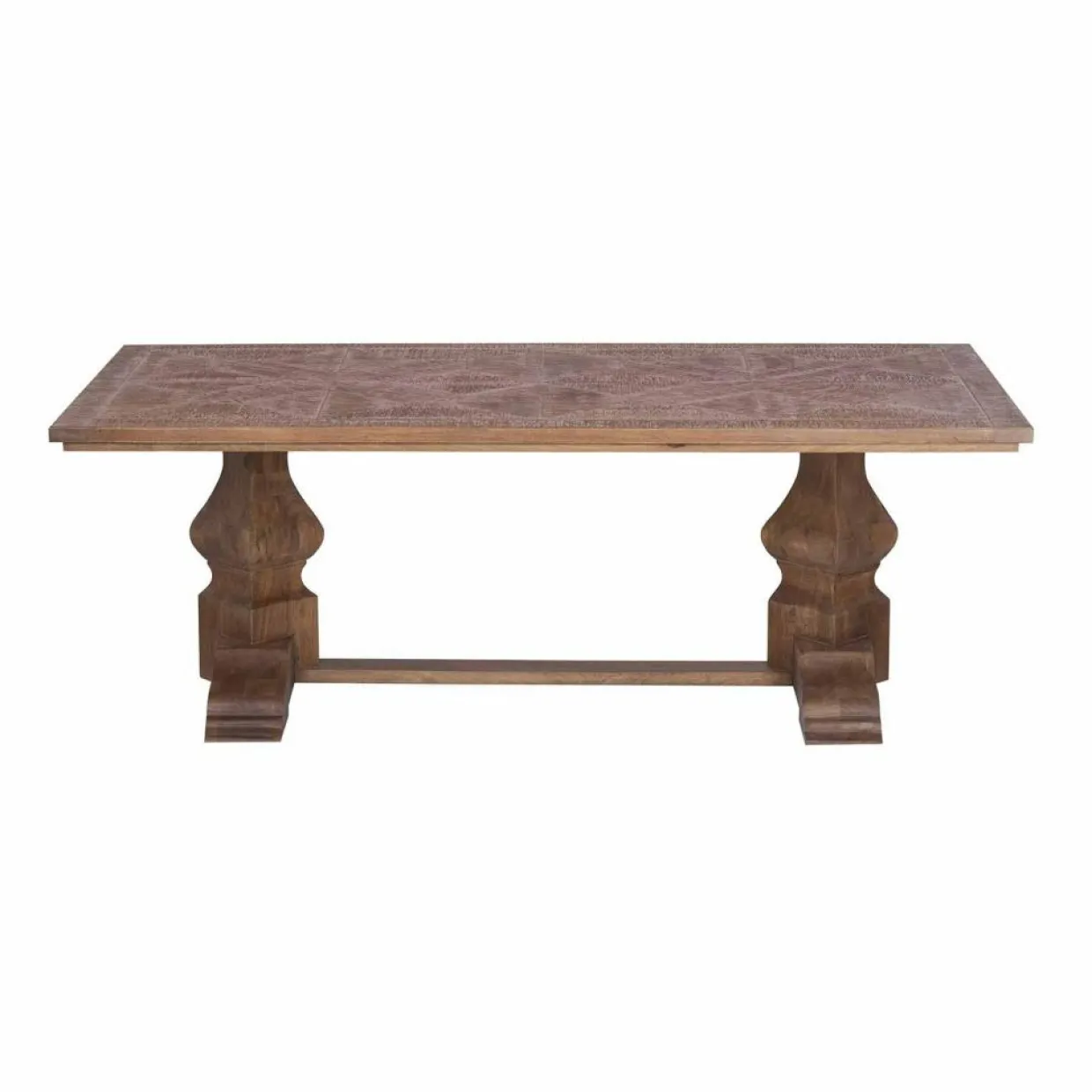 Table de salle à manger 213 cm Manguier Kama Marron - 213x106x76 cm-Bois & Chiffons Best