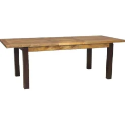 Bois & Chiffons Tables^Table rectangulaire à rallonges manguier herods marron - 182x95x76 cm