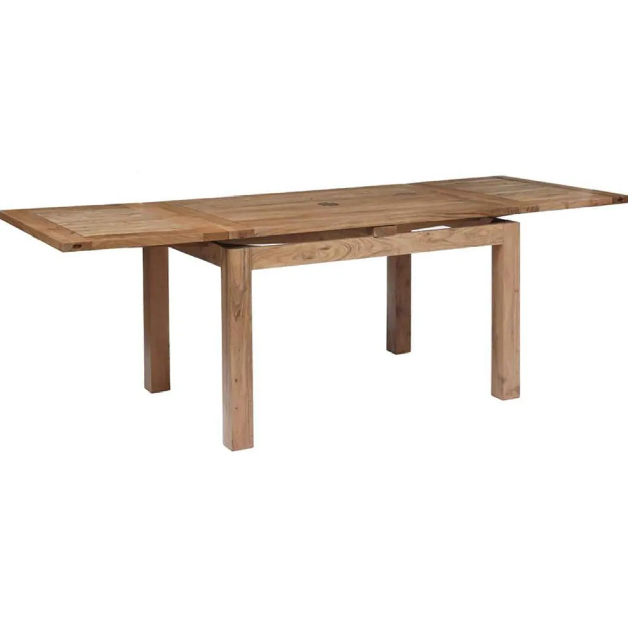 Bois & Chiffons Tables^Table rectangulaire à rallonges acacia gordon marron - 130x90x78 cm