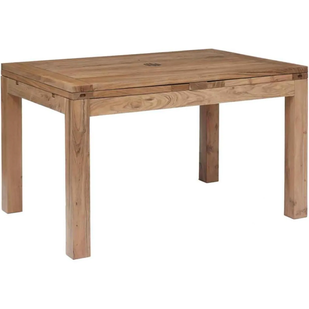 Bois & Chiffons Tables^Table rectangulaire à rallonges acacia gordon marron - 130x90x78 cm