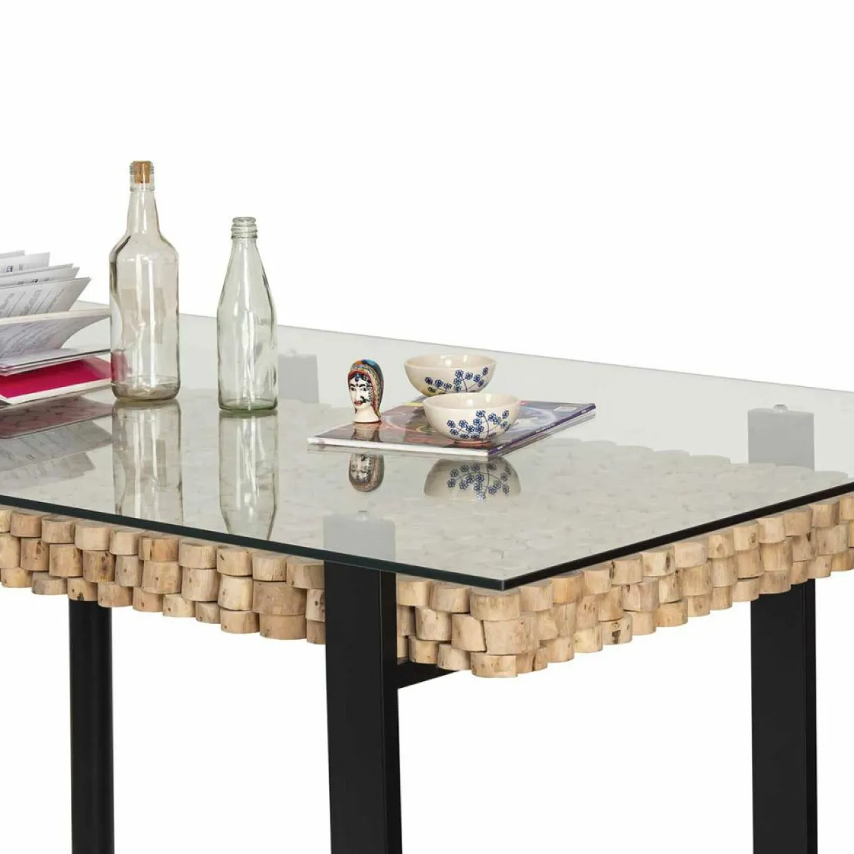 Bois & Chiffons Tables^Table rectangulaire acacia sirin marron - 220x100x76 cm