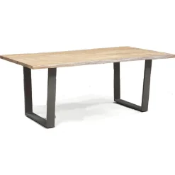 Bois & Chiffons Tables^Table rectangulaire massif acacia forest brut - 160x90x76 cm