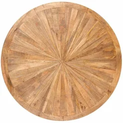 Table ronde manguier solaris naturel - 135x135x76 cm-Bois & Chiffons Best