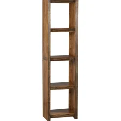 Étagère 5 cases acacia florence naturel/ebene - 50x35x235 cm-Bois & Chiffons Sale