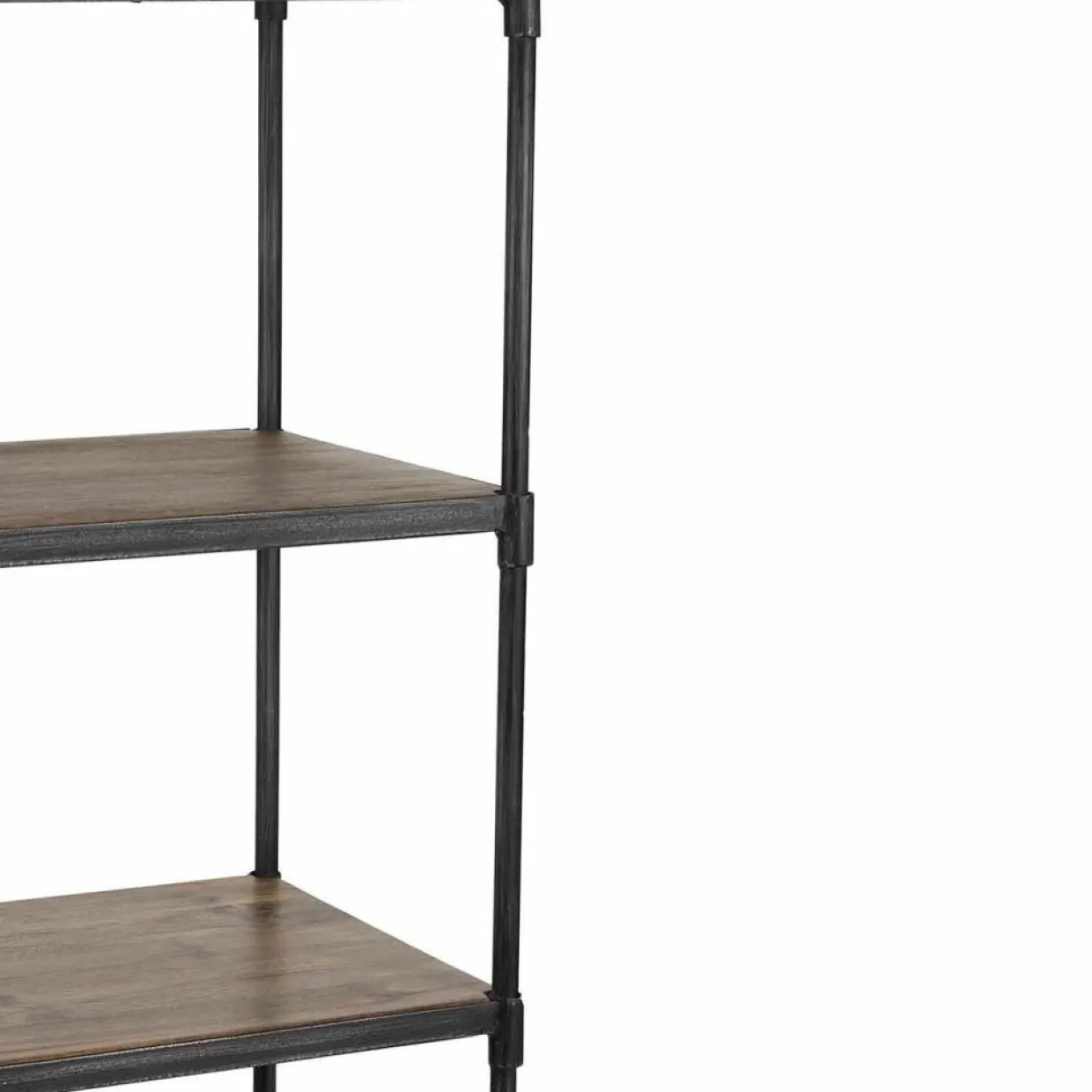 Bois & Chiffons Meubles De Rangement^Étagère à roulettes manguier carnac marron - 57x42x162 cm
