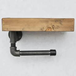 Étagère boruraf noyer/noir - 28x16x15 cm-Wooden Art Hot