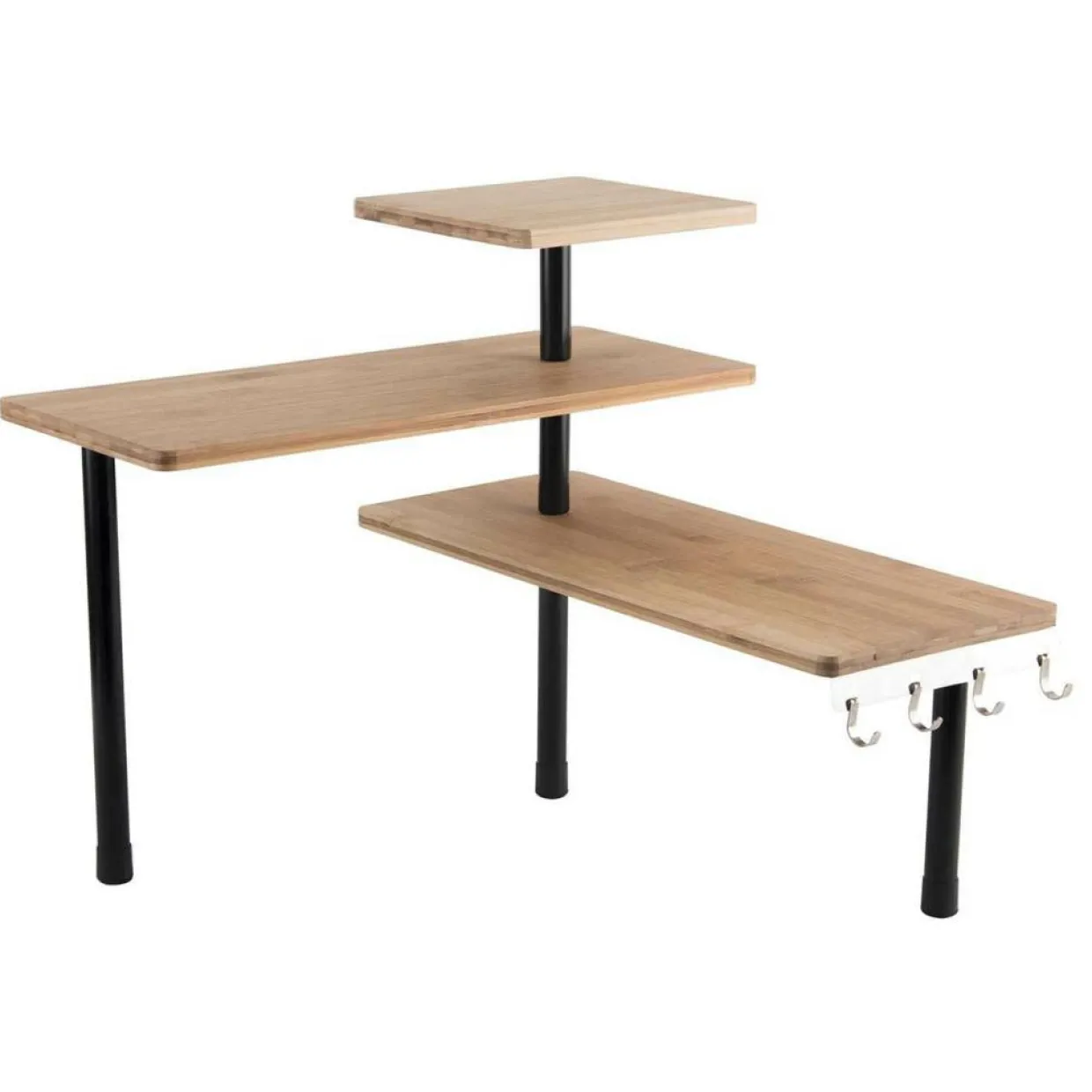 Cook Concept Etagères^Étagère d'angle modulable 3 niveaux marron - 43x27x43 cm