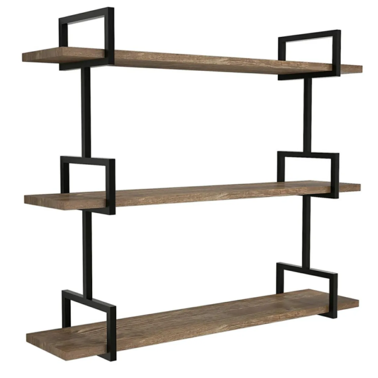 Wooden Art Etagères^Étagère murale Uras noyer - 90x76x22,5 cm