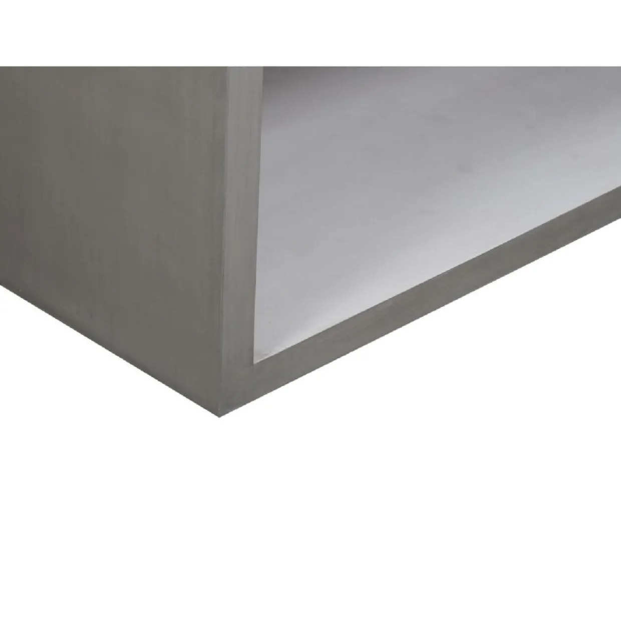 Bois & Chiffons Etagères^Étagère ouverte 5 niveaux en acacia massif et plaquage Gris argent - 120x55x220 cm
