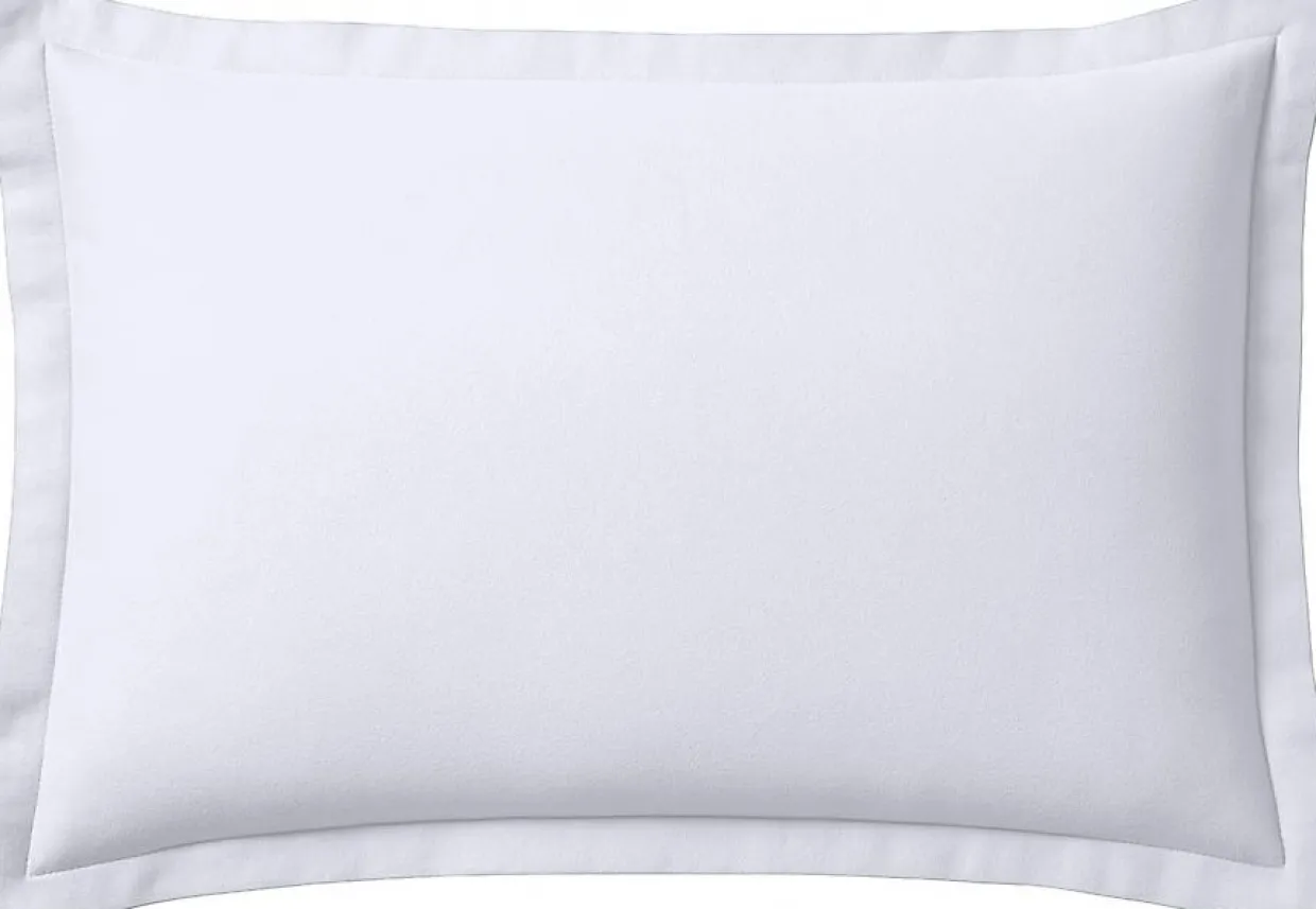 Taie d'oreiller 100% Flanelle de Coton blanche-Home Collection Hot