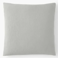 Baton Rouge Linge De Lit, Ensembles^Taie d'oreiller 100% Gaze de coton grise