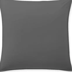 Baton Rouge Linge De Lit, Ensembles^Taie D'oreiller 100% Percale de Coton gris magnet
