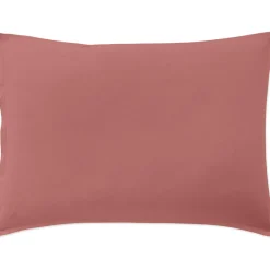Baton Rouge Linge De Lit, Ensembles^Taie D'oreiller 100% Percale de Coton vieux rose