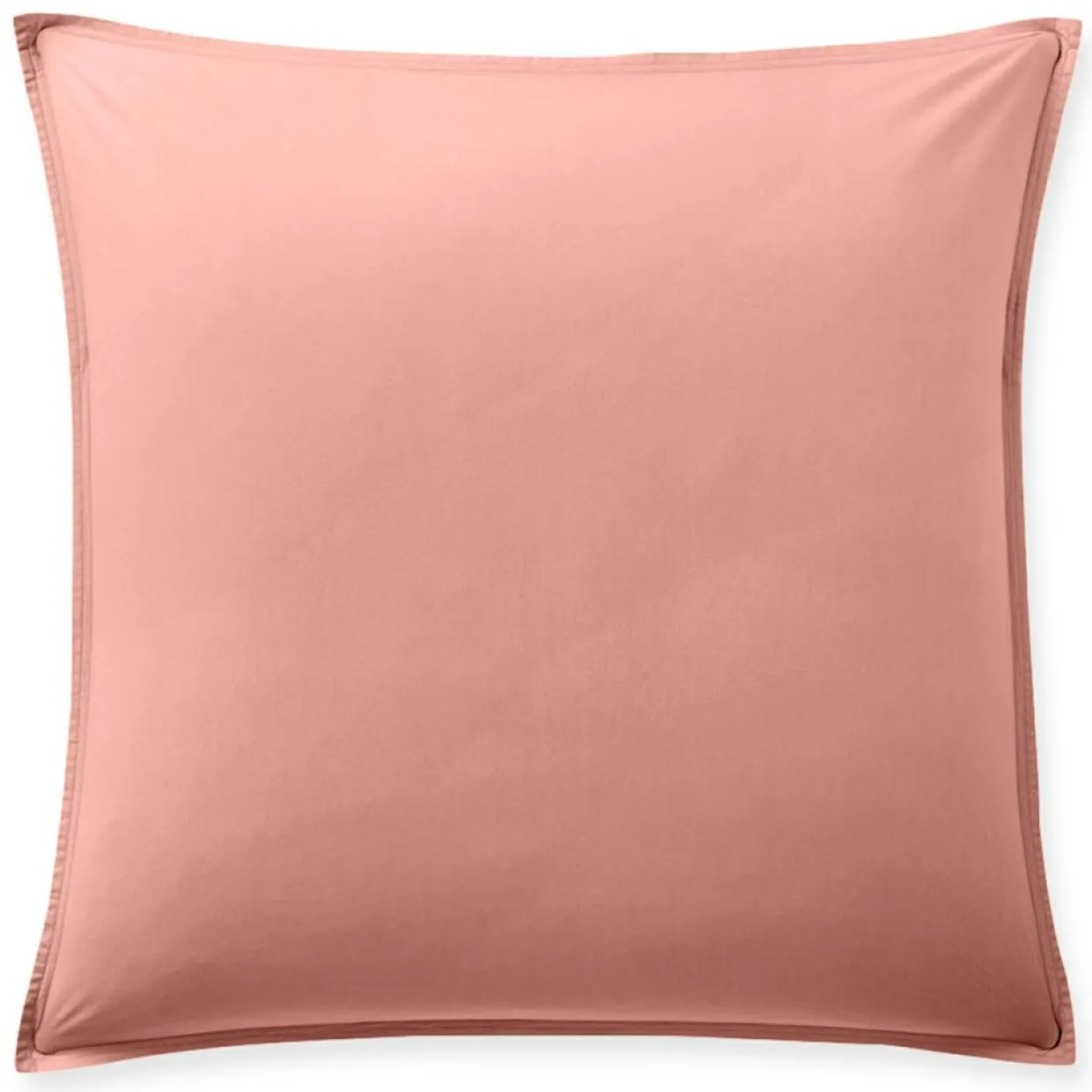 Baton Rouge Linge De Lit, Ensembles^Taie d'oreiller avec volant en percale de coton lavé rose poudré