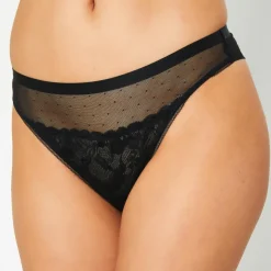Femme Huit Lingerie, Nuit^Tanga Poprock noir