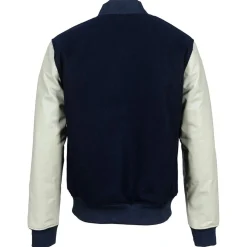Homme Blue Wellford Vestes, Blousons^Teddy en Laine & Cuir Char bleu