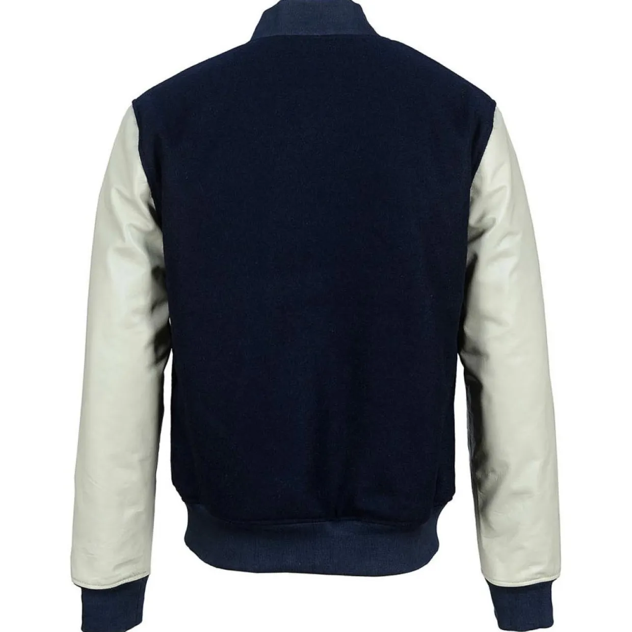 Homme Blue Wellford Vestes, Blousons^Teddy en Laine & Cuir Char bleu
