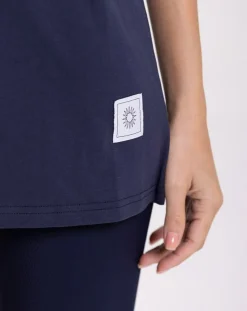 Tee Shirt Oversize bleu marine-Onamaste Outlet