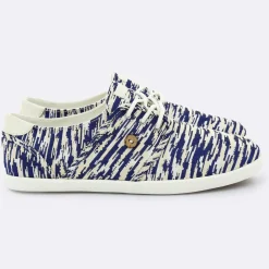 Tennis Cypress imprimées blanc/bleu foncé-Faguo Hot