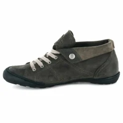 Femme Palladium Baskets^Tennis montantes en Velours de Cuir gris foncé