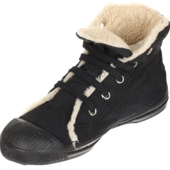 Enfant Bensimon Garçon^Tennis montantes Mid Fourrées lacets marine
