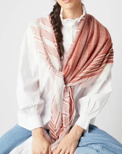 Étole Bobby rose - 130x100 cm-Galeries Lafayette Outlet