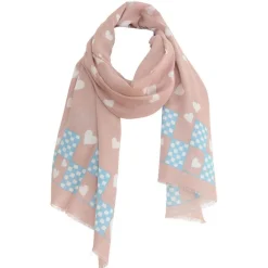 Femme Petrusse Echarpes, Foulards^Étole Coeur en Coton beige - 60x200 cm