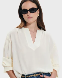Femme Zapa Tops Et Blouses^Top 100% Soie Bangkok ecru