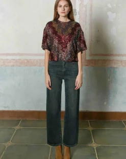 Femme See u Soon Tops Et Blouses^Top Alba bordeaux