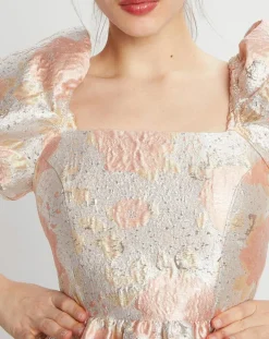Femme Manoush Tops Et Blouses^Top Brocard imprimé rose pâle/doré