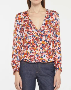 Top Cache-cœur Caprice imprimé multicolore-Galeries Lafayette Hot