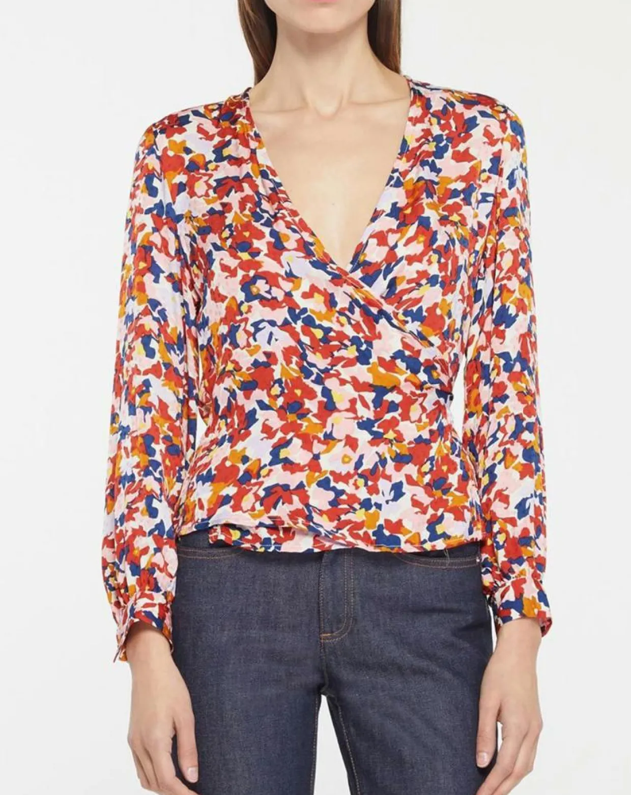 Top Cache-cœur Caprice imprimé multicolore-Galeries Lafayette Hot