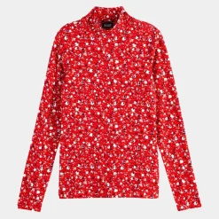 Femme Scotch & Soda Tops Et Blouses^Top col montant imprimé floral rouge