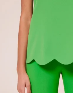 Femme Tara Jarmon Tops Et Blouses^Top en crêpe vert