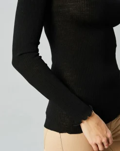 Top en Laine & Soie noir-Mare Best