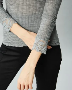 Femme Mare Tops Et Blouses^Top en Laine mélangée gris
