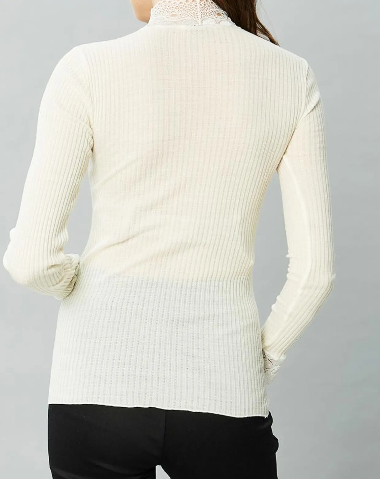 Femme Mare Tops Et Blouses^Top en Laine mélangée ivoire
