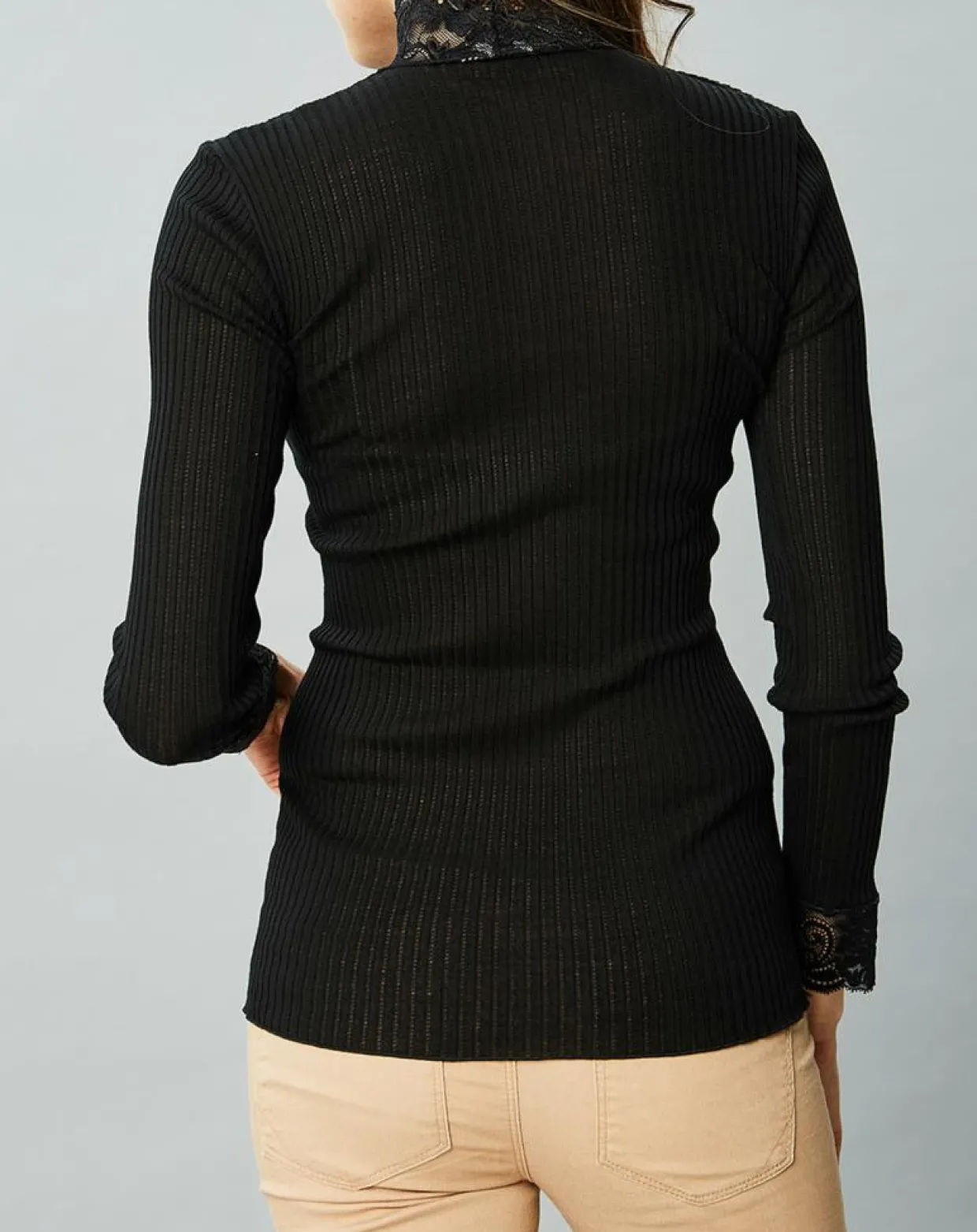 Femme Mare Tops Et Blouses^Top en Laine mélangée noir