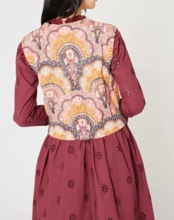 Femme Manoush Tops Et Blouses^Top en maille Fall Torsade imprimé rose/multicolore
