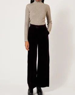 Femme Manoush Tops Et Blouses^Top en maille Funnel Neck Cote Lurex argenté