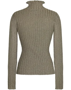 Femme Manoush Tops Et Blouses^Top en maille Funnel Neck Cote Lurex argenté