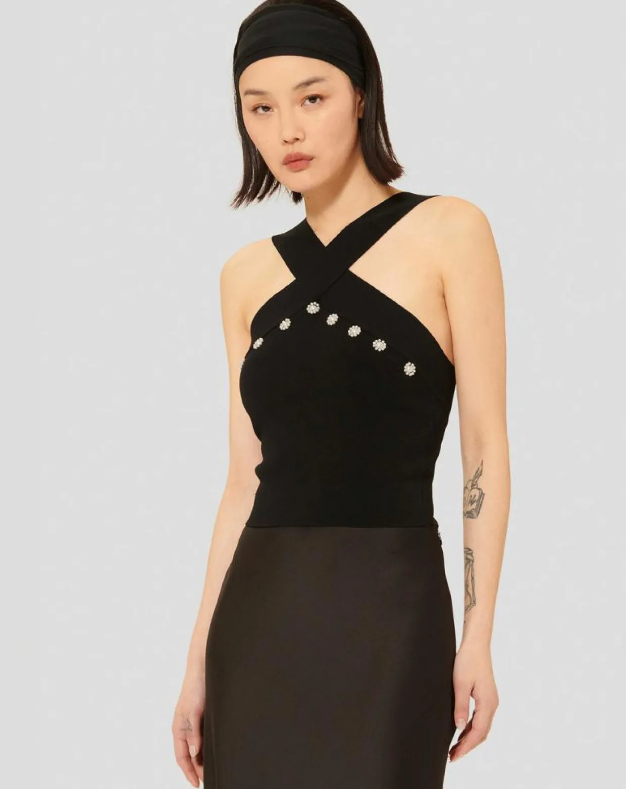 Top en maille Prana noir-Tara Jarmon