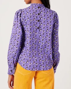 Top Fall Winter Mix imprimé violet-Manoush Hot
