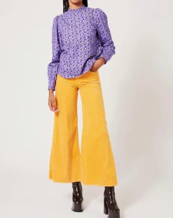 Top Fall Winter Mix imprimé violet-Manoush Hot