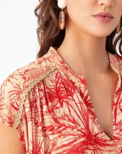 Femme Bleu Blanc Rouge Tops Et Blouses^Top Isabella rouge