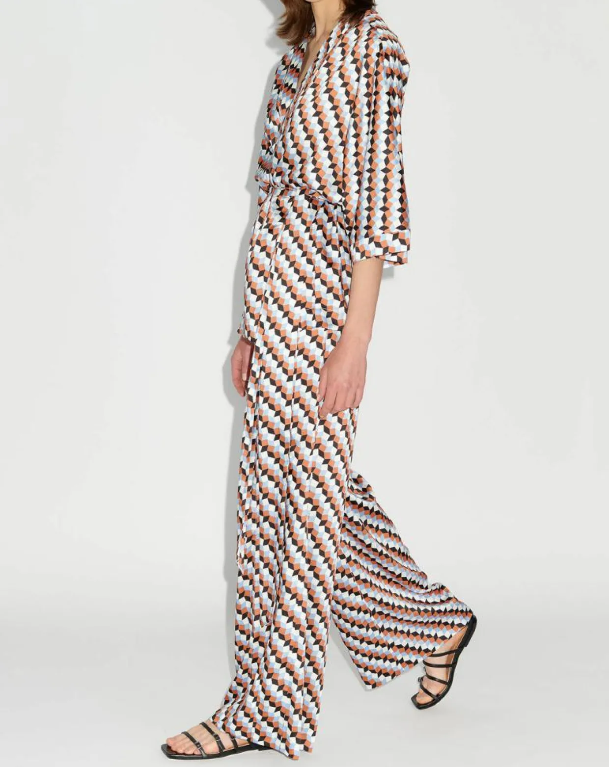 Top Kimono fluide Vieran imprimé multicolore-Zapa New