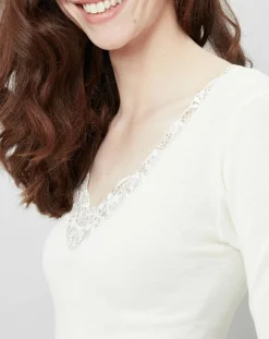 Femme Mare Tops Et Blouses^Top Laine et Soie ivoire